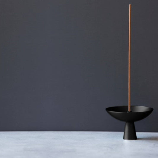 Alta Saturn Incense Holder - Black Finish