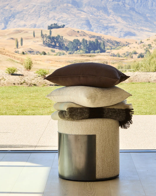 Weave Como Cocoa Linen Cushion