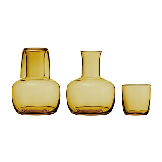 Water Carafe & Tumbler Set - Amber