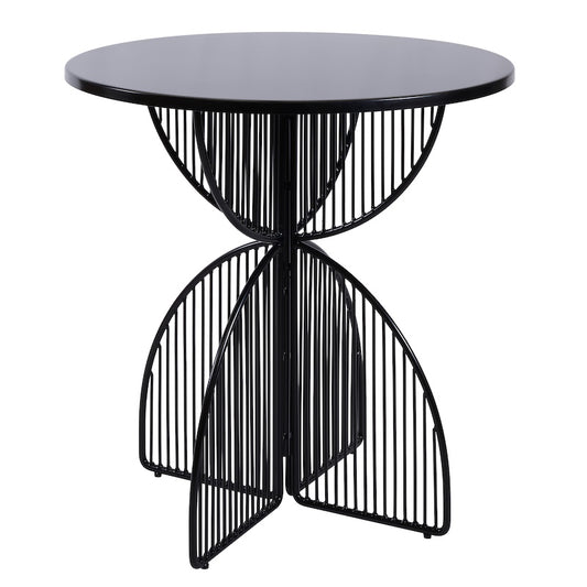 Ico Traders Omaha Cafe Table - Stainless Steel