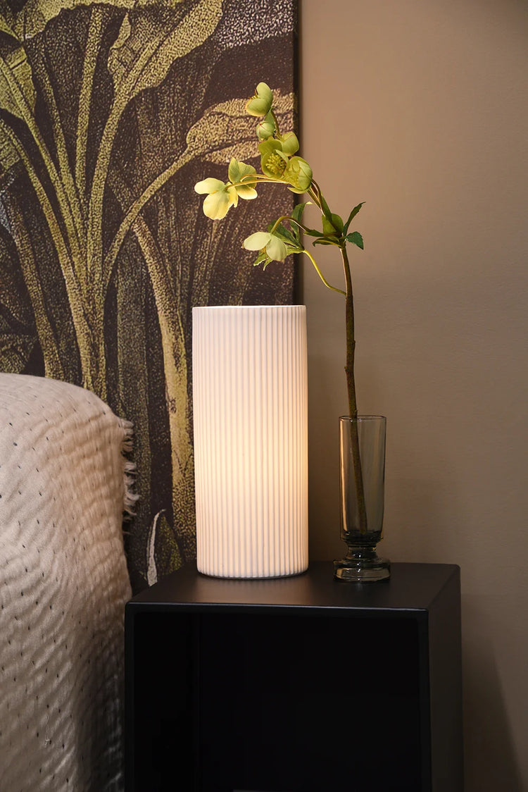Cylindrical Lines Lamp Tall