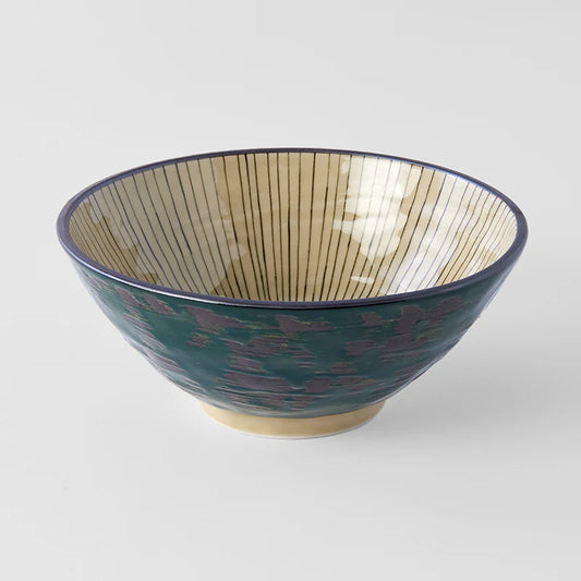 Made in Japan Green Converging Udon Bowl