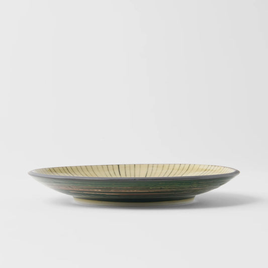 Made in Japan Green Converging Tapas Plate