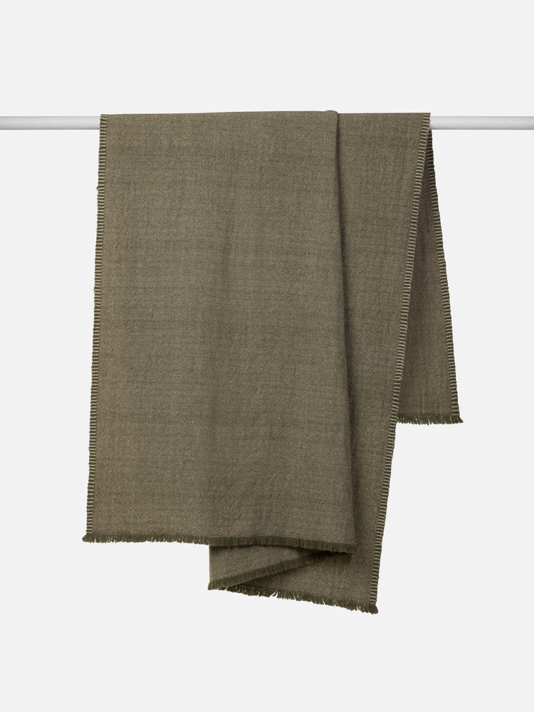 Oslo Kale/Cashew Lambswool Throw