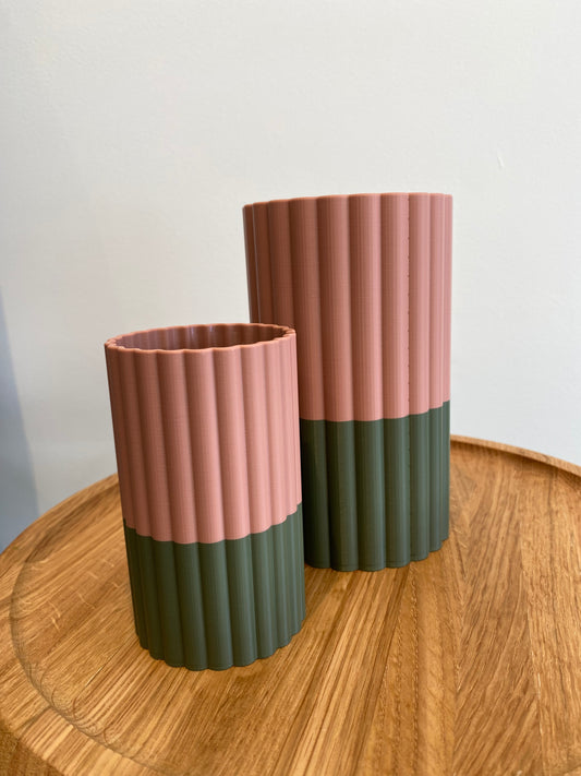 The Mini Frankie Vase - Clay/Olive