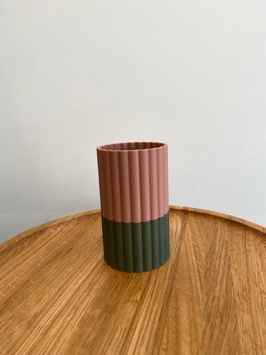 The Mini Frankie Vase - Clay/Olive