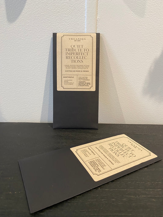 Quiet Tribute to Imperfect Recollections Incense