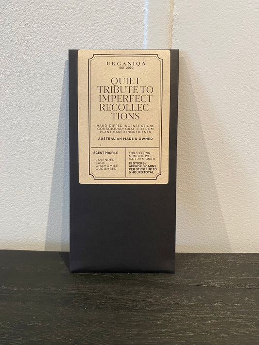 Quiet Tribute to Imperfect Recollections Incense
