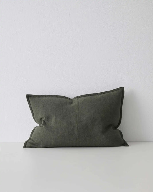 Weave Como Khaki Linen Cushion