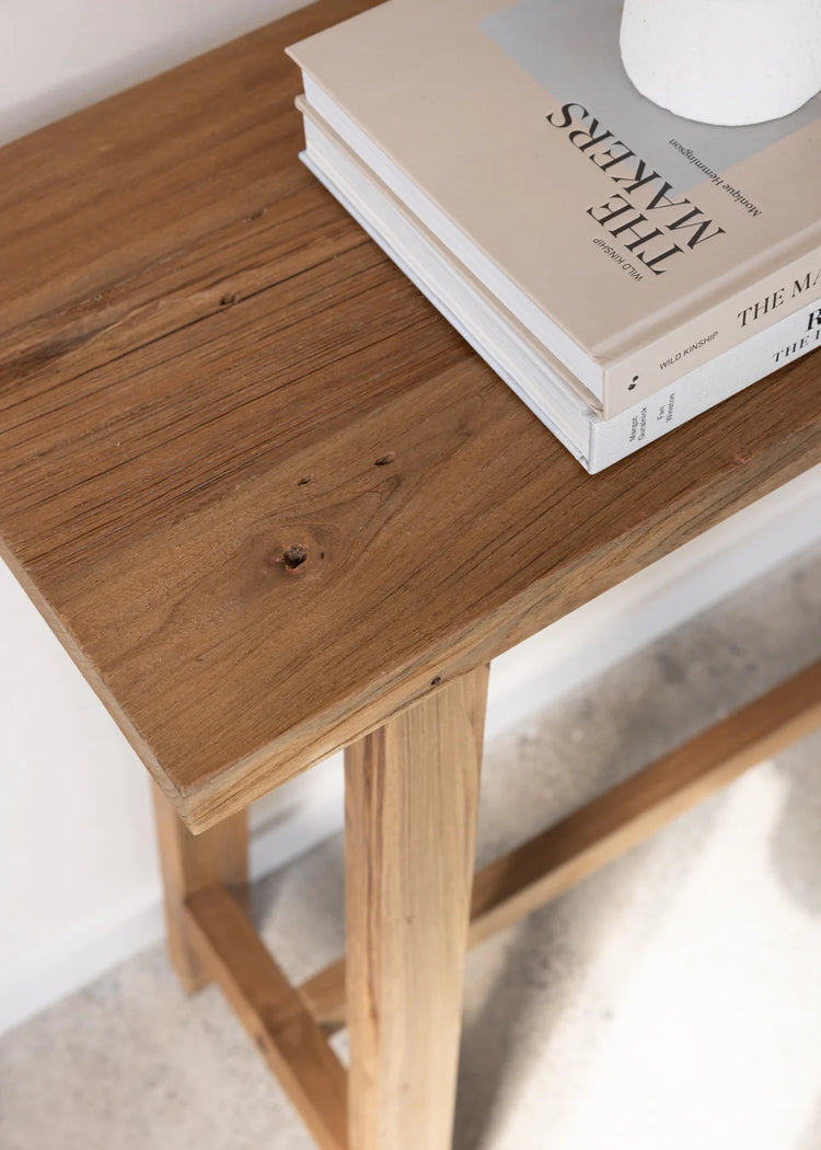 Jasmine Teak High Bench - Dark Teak