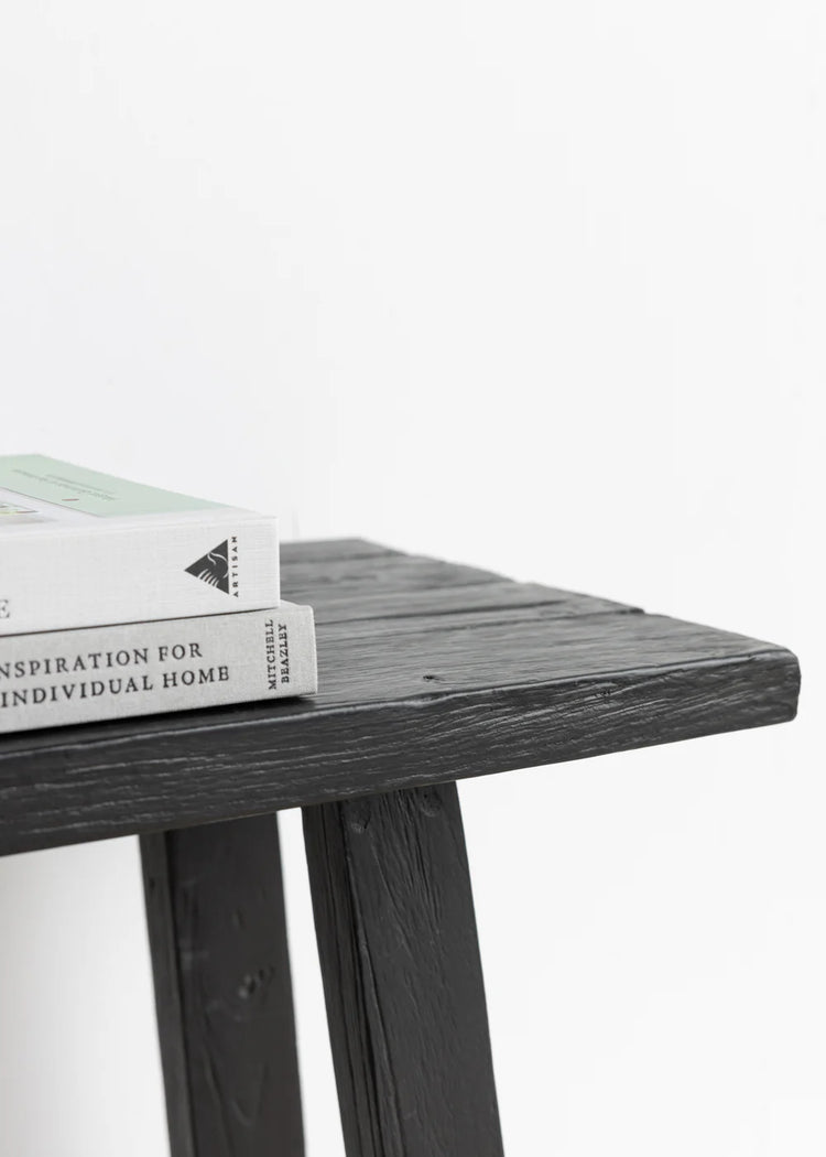 Jasmine Teak High Bench - Black