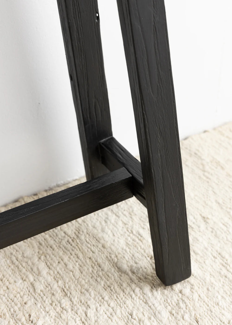 Jasmine Teak High Bench - Black