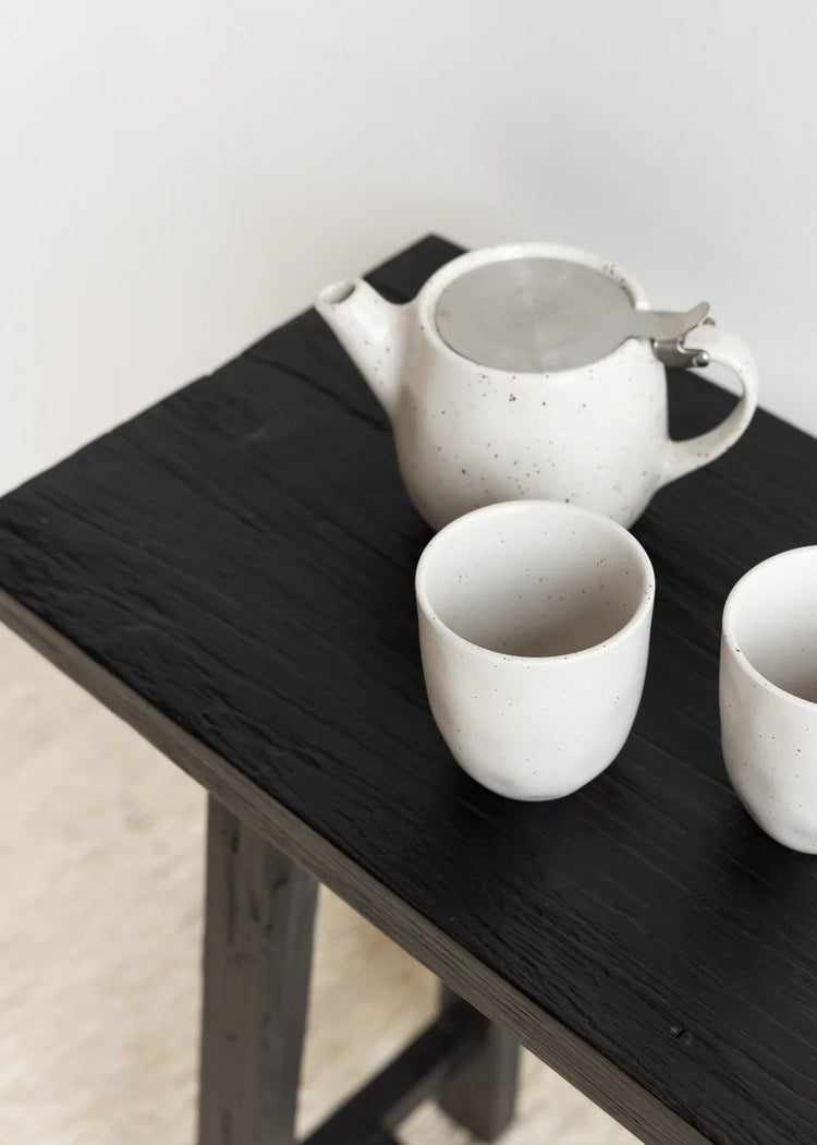 Jasmine Teak High Bench - Black