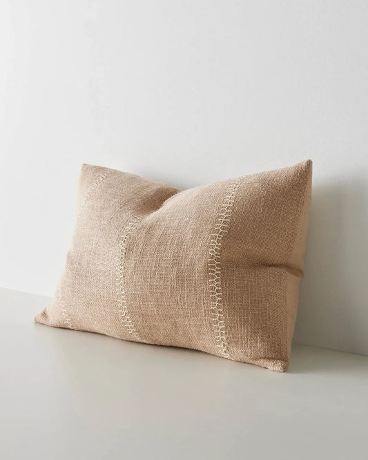 Weave Maddalena Cushion - Biscotti