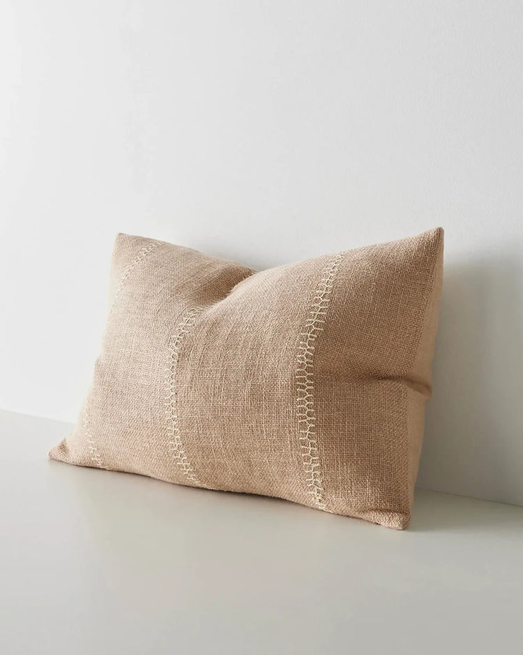 Weave Maddalena Cushion - Biscotti