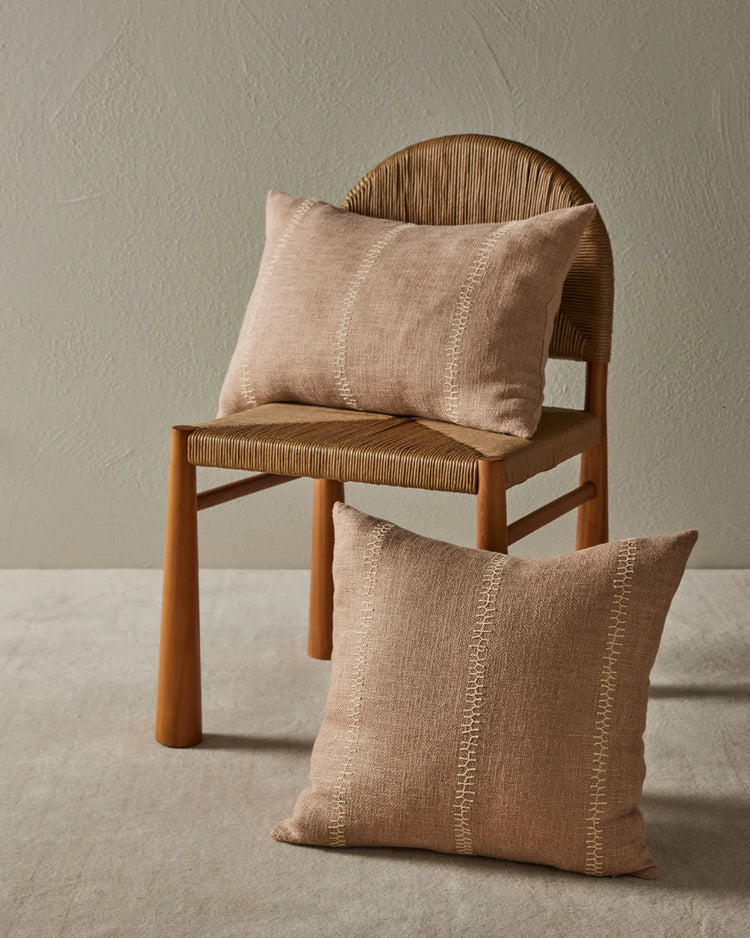 Weave Maddalena Cushion - Biscotti