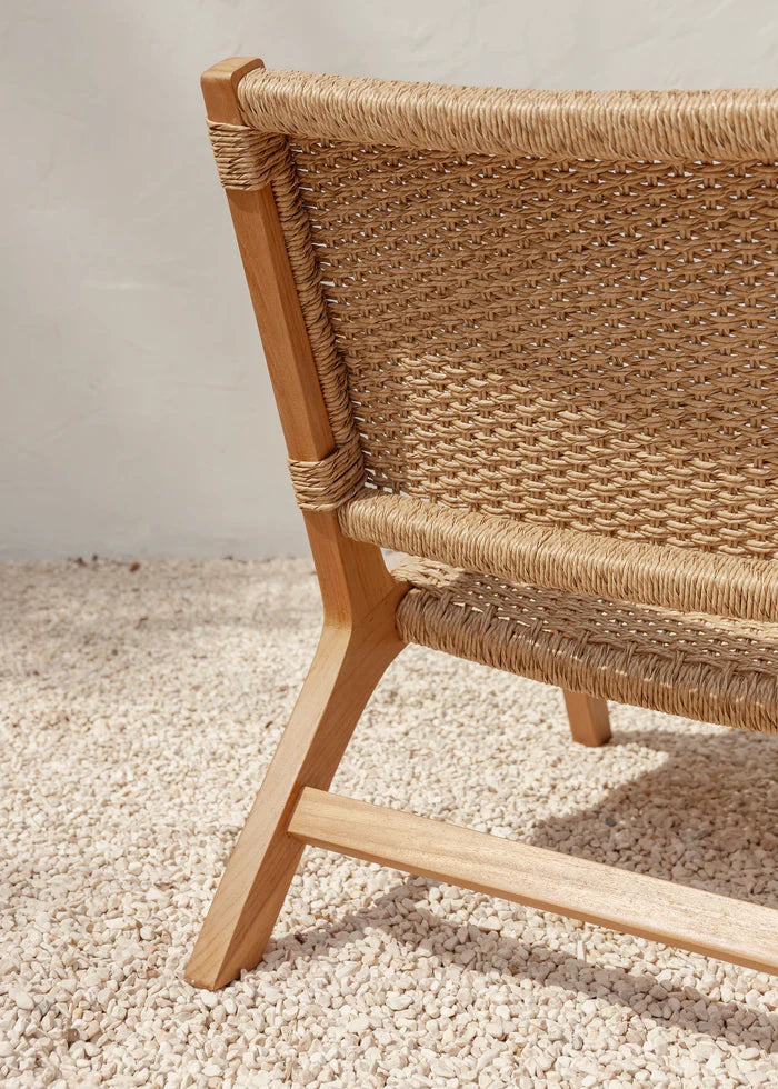 Sunday Teak Lounger With Arm Rest - Outdoor