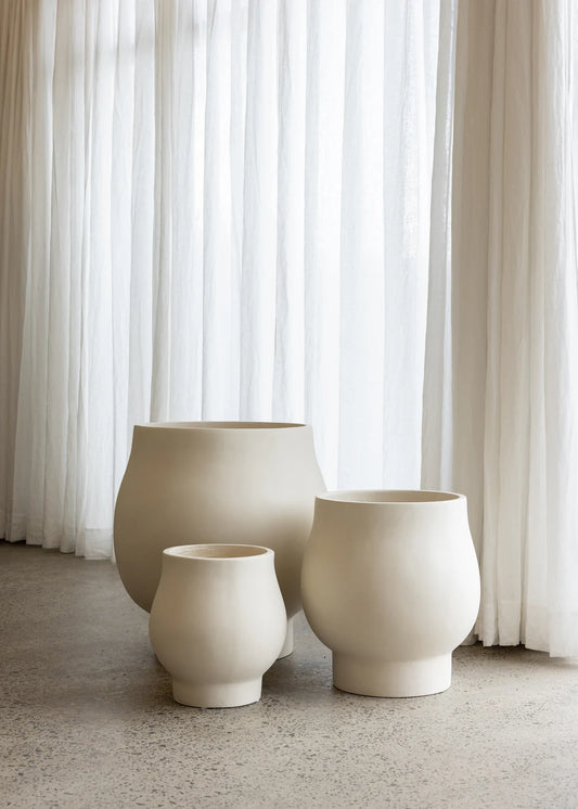 Kayu-Studio Tas Pot | Light Beige