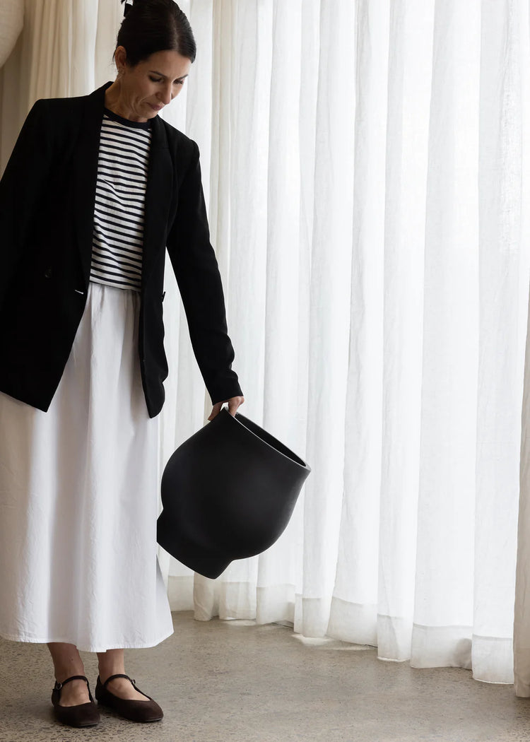 Kayu-Studio Tas Pot | Black