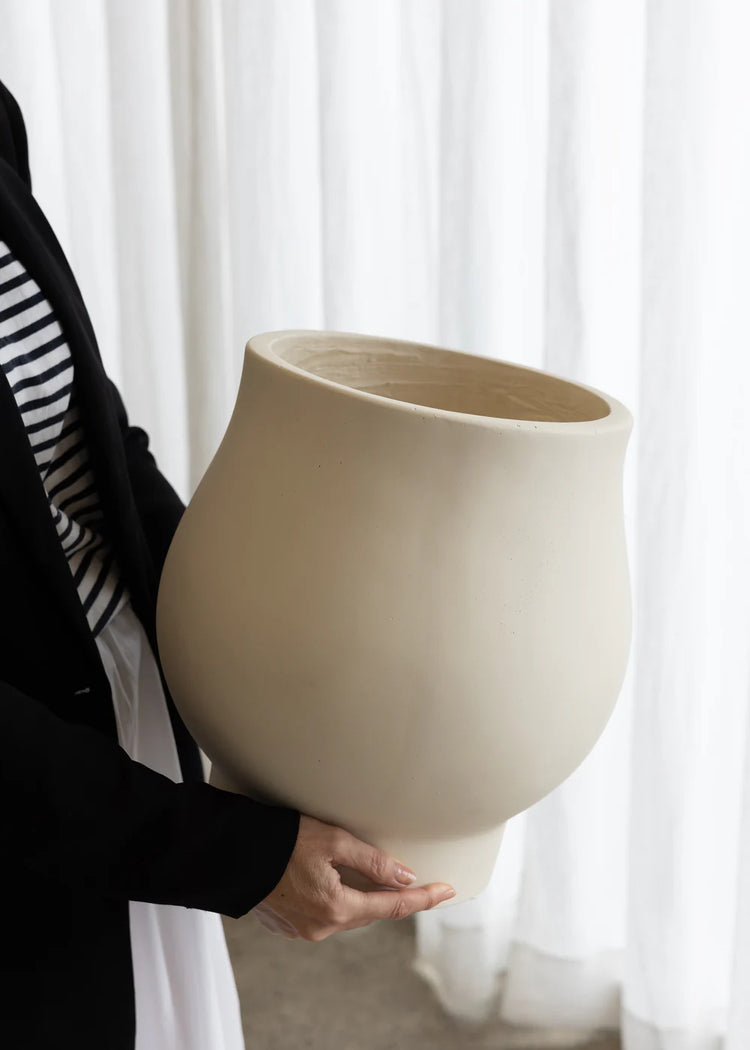 Kayu-Studio Tas Pot | Light Beige