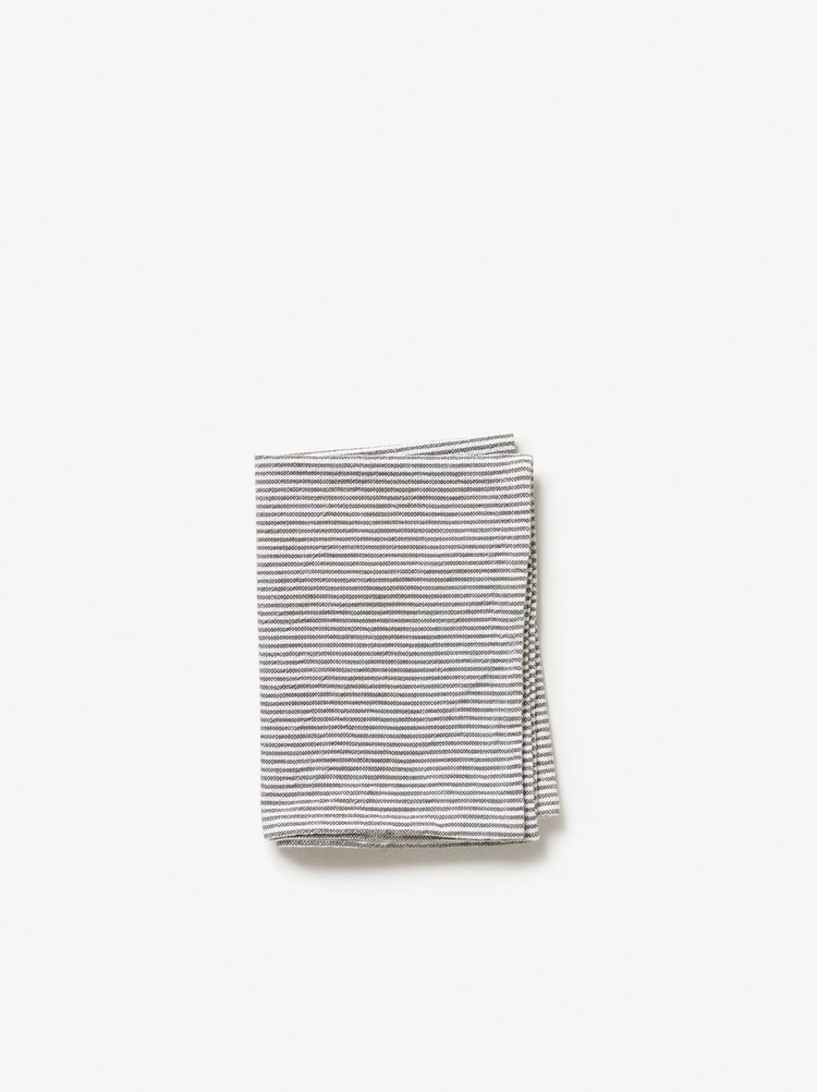 Stripe Washed Cotton Tea Towel