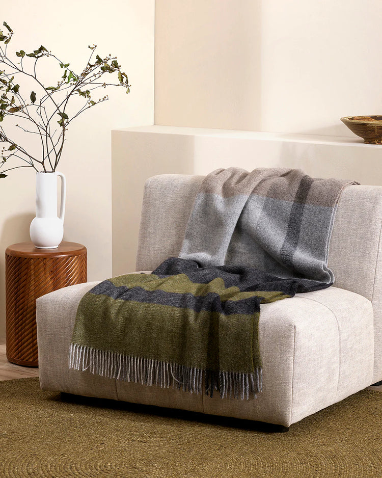 Baya Brunswick Olive Throw