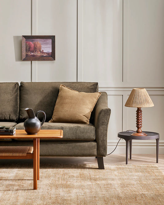 Baya Flaxmill Cushion - Fenugreek