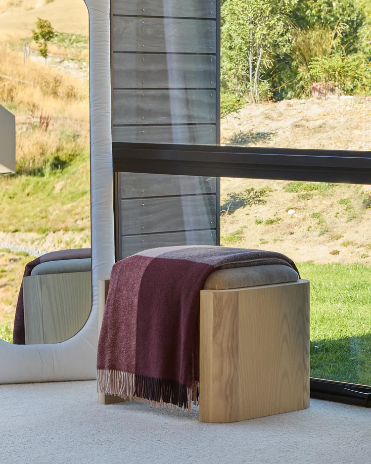 Weave Brookside Beetroot Wool Throw