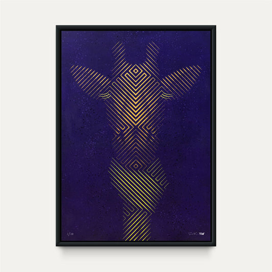 Tim Christie - Giraffe in Scarf - Golden