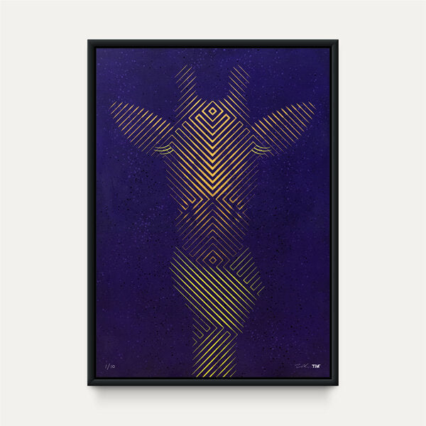 Tim Christie - Giraffe in Scarf - Golden