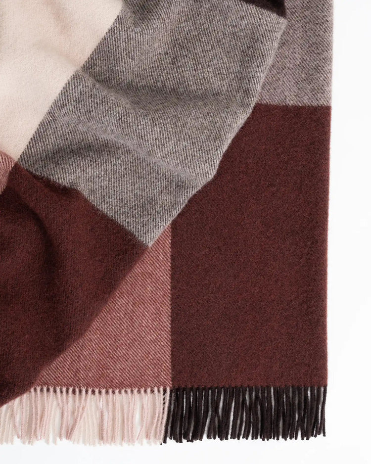 Weave Brookside Beetroot Wool Throw