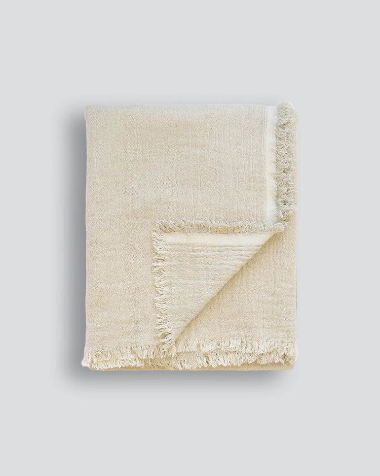Mulberi Ecru Papyrus Throw