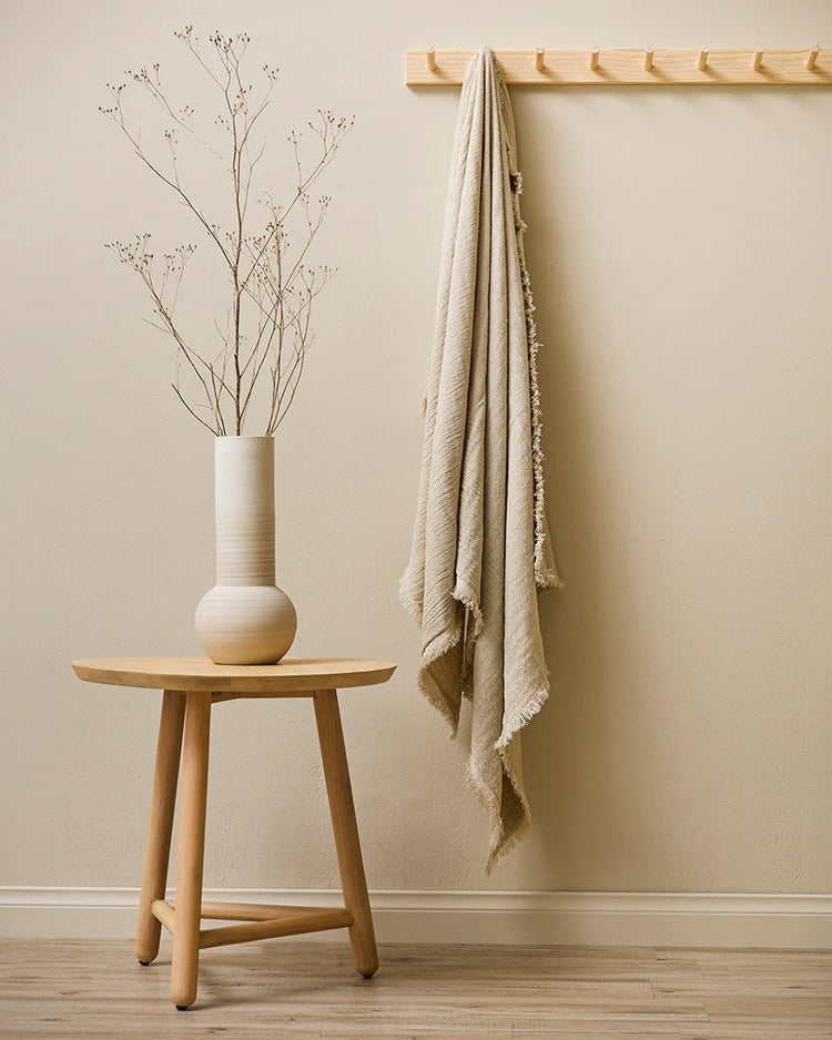 Mulberi Ecru Papyrus Throw