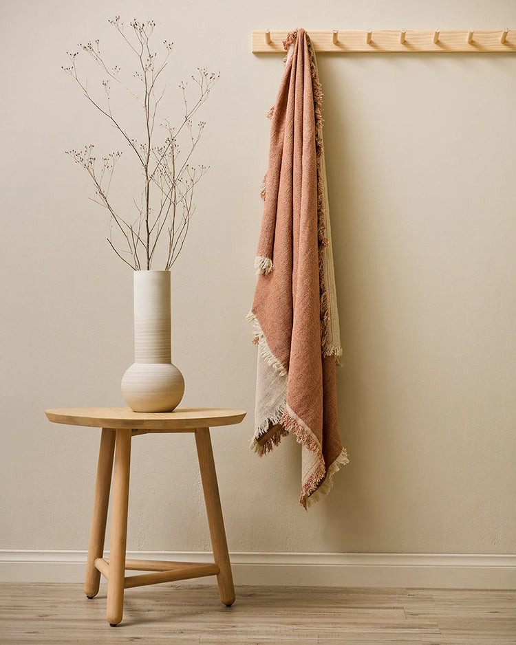 Mulberi Rust Papyrus Throw