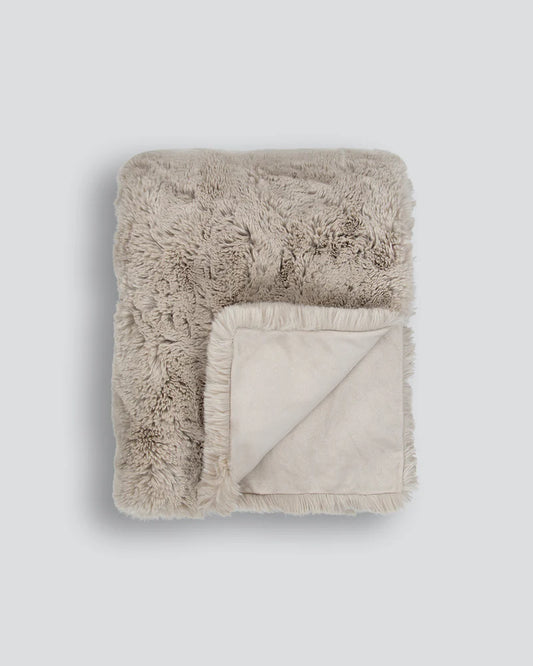 Ollo Pelage Taupe Throw