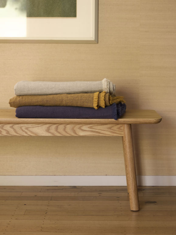 Oslo Haze/Mist Lambswool Throw