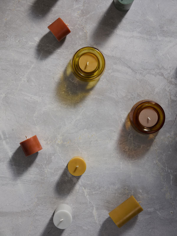 Pillar Candle Set of 4 - Honey (S)