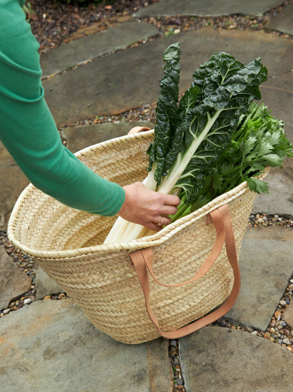 Moroccan Basket - Long Handles