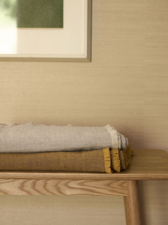 Oslo Haze/Mist Lambswool Throw