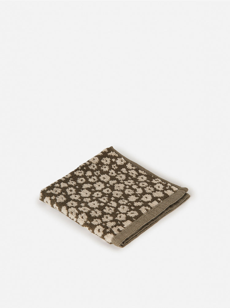 Forget Me Not Cotton Bath Towel Range - Ivy/Oat