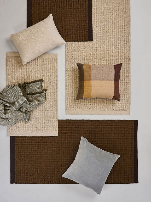 Joni Wool Door Mat - Kelp/Umber