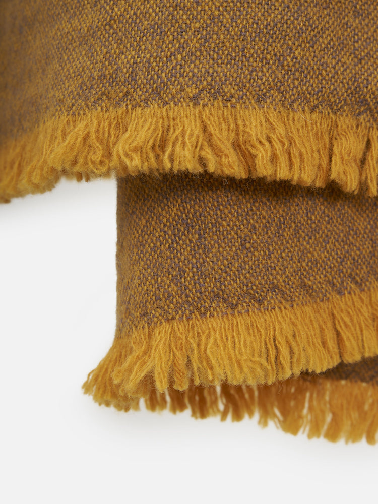 Oslo Satsuma/Lupin Lambswool Throw