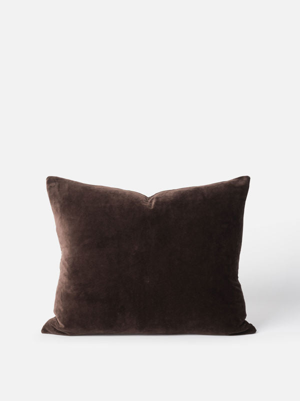 Cotton Velvet Cushion - Henna