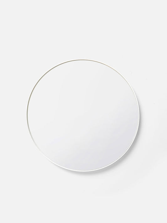 60cm White Round Wall Mirror