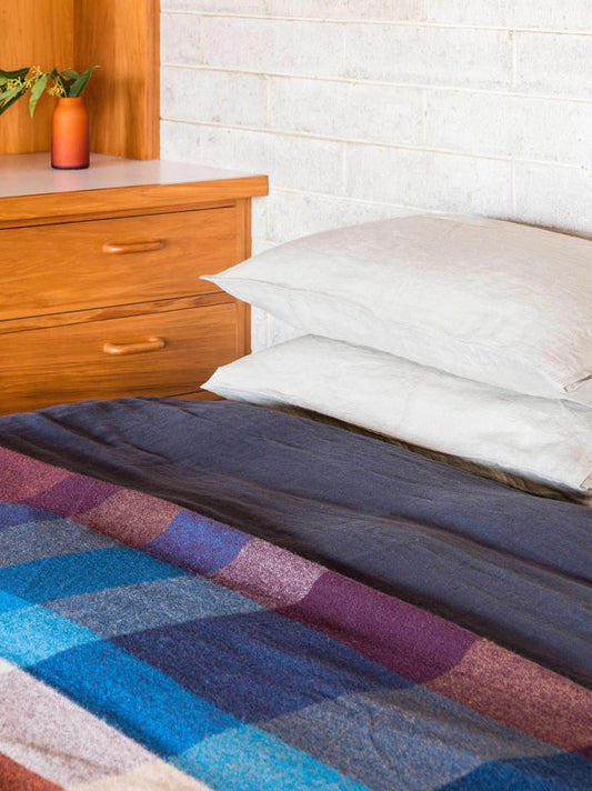 Chambray Linen Pillowcase Pair