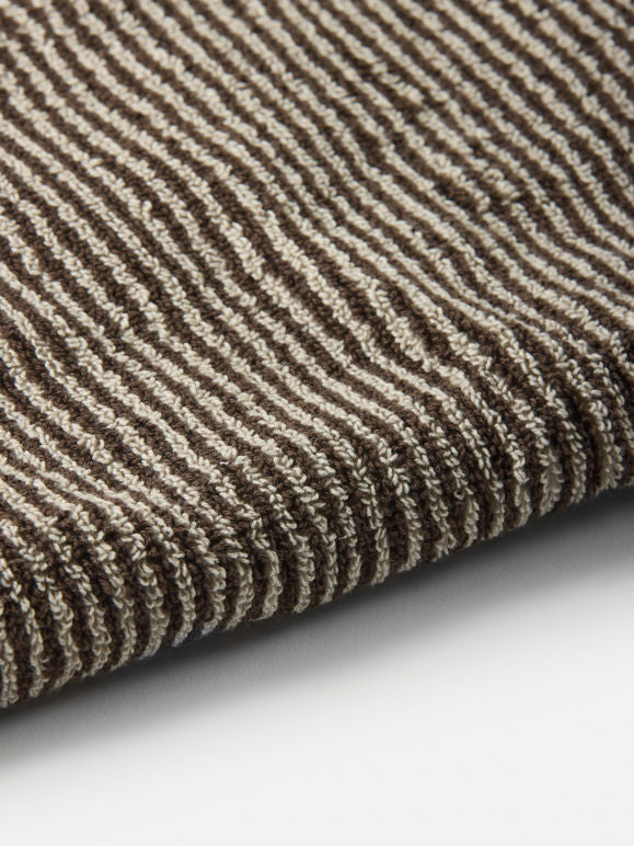 Cittā Stripe Cotton Towel Range - Cocoa/Bone