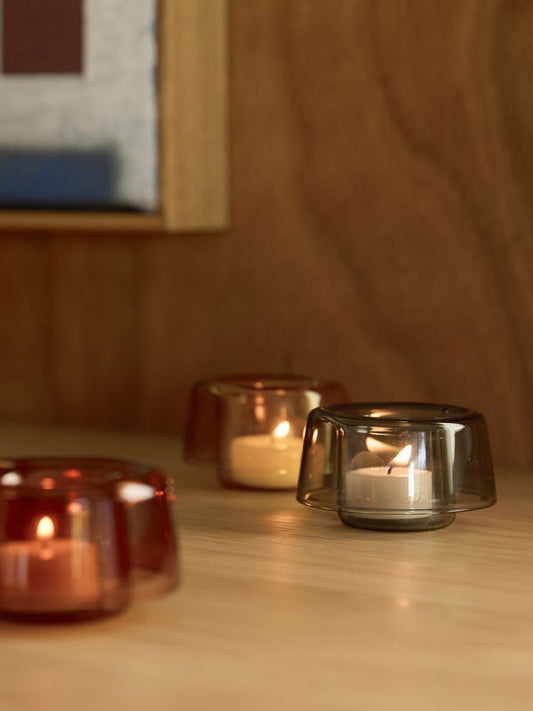 Cascade Tealight Holder - Smoke
