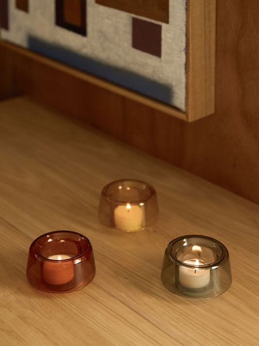 Cascade Tealight Holder - Amber