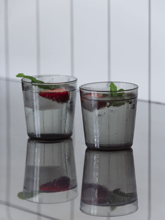 Glass Tumbler 360ml - Charcoal