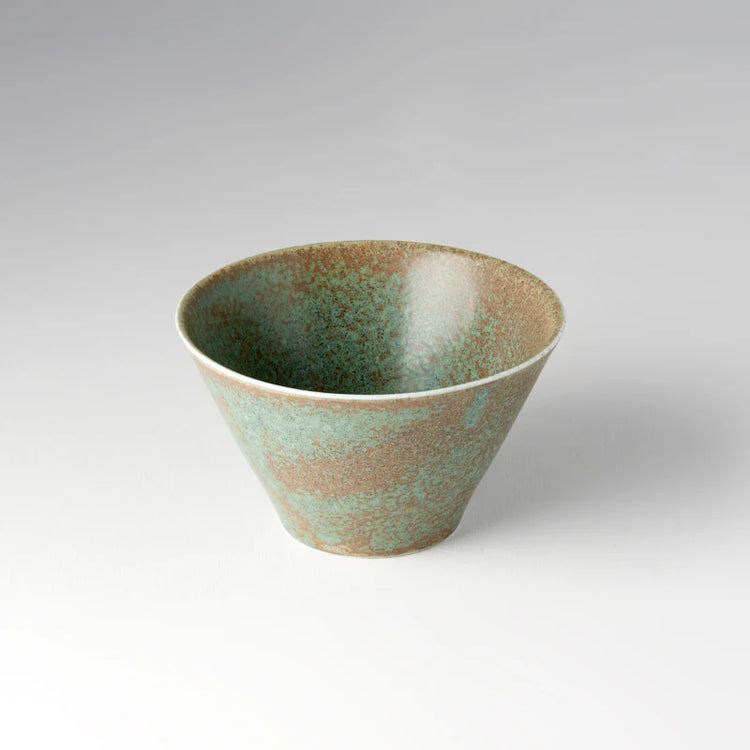 Made in Japan Green Fade Fluted Bowl